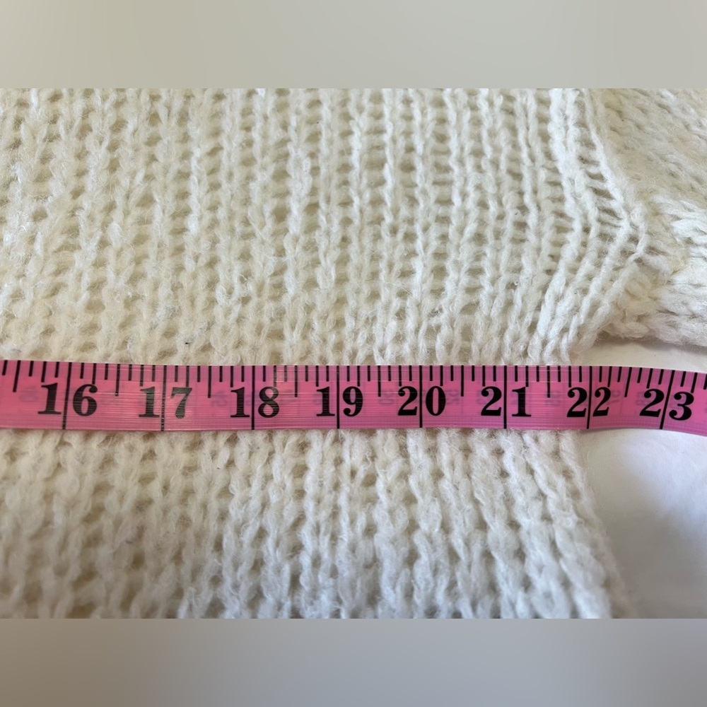 rag & bone | Women’s SZ M | Ivory Iceland Striped Wool Alpaca |Crew Neck Sweater - Picture 8 of 9